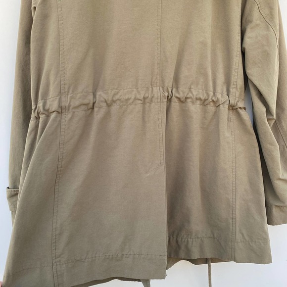 Loft Army Green Drawstring Utility Jacket womens size L - Picture 6 of 10